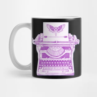 Moth Typewriter Mug